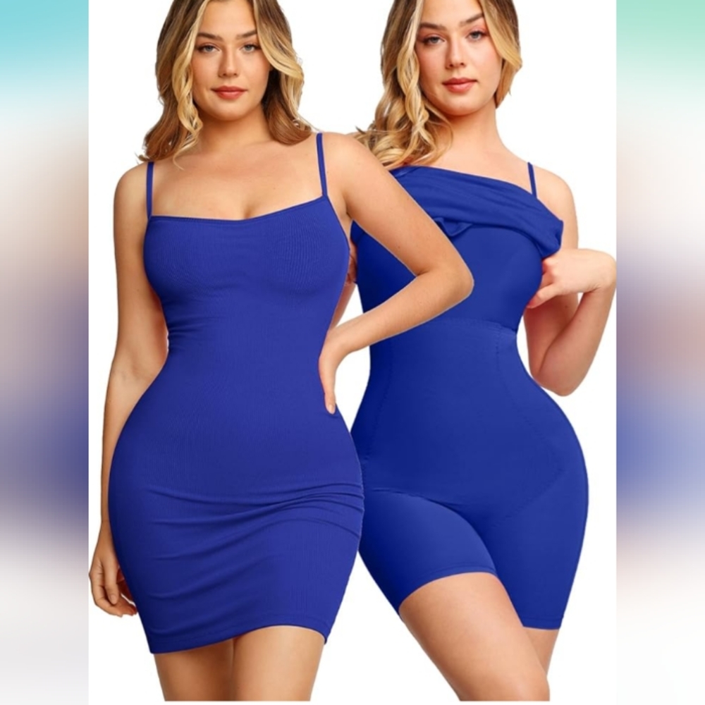 NWT Popilush Shaper Dress Mini XXL Blue